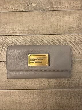 Marc by Marc Jacobs Grey Leather Continental Wallet